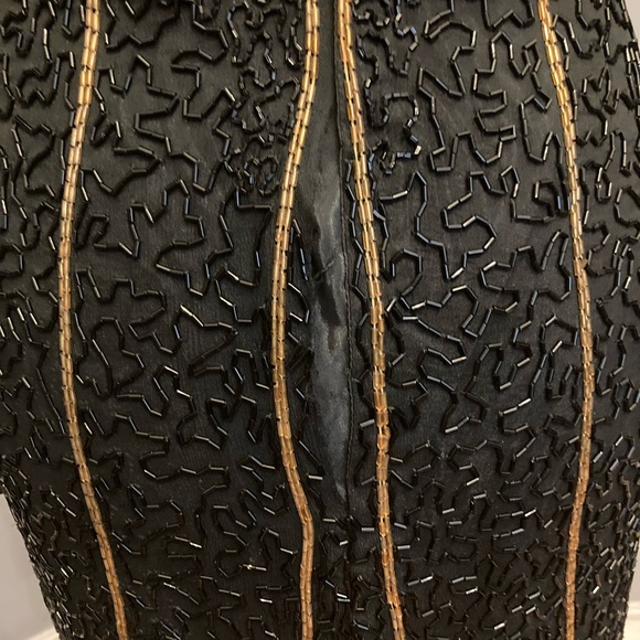Vintage Beaded Gown, size S - Picture 6 of 7